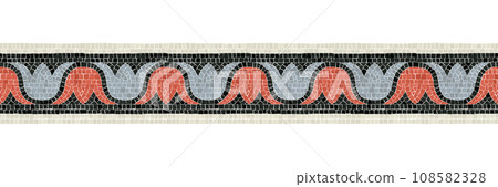 Mosaic tiles decorative border 10 108582328