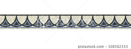 Mosaic tiles decorative border 14 Mosaic tiles decorative border 14 108582333