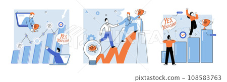 Motivation vector illustration. Motivation is key to unlocking personal success and achieving great accomplishments Motivating others through incentives can inspire them to overcome challenges Motivation vector illustration. Motivation is key to unlocking personal success and achieving great accomplishments Motivating others through incentives can inspire them to overcome challenges 108583763