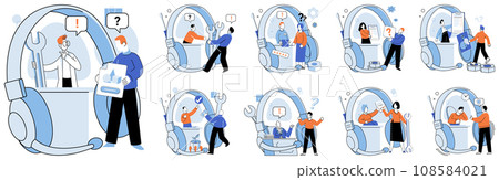 Support service. Vector illustration. Technical knowledge is essential for effective support services The companys success depends on outstanding support services The helpline offers expert assistance 108584021