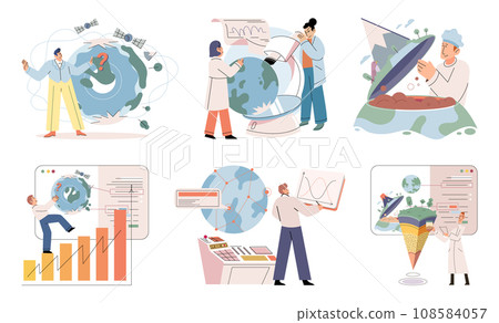 Scientific experiment. Vector illustration. The examination scientific data and results helps researchers draw meaningful conclusions Education plays crucial role in development future scientists Scientific experiment. Vector illustration. The examination scientific data and results helps researchers draw meaningful conclusions Education plays crucial role in development future scientists 108584057