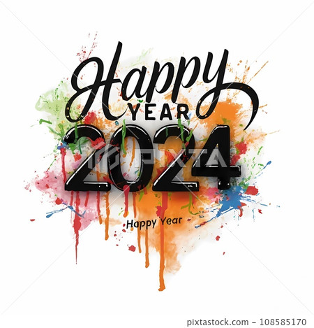 Innovative New Year Typography Design for 2024: A Creative Approach Innovative New Year Typography Design for 2024: A Creative Approach 108585170