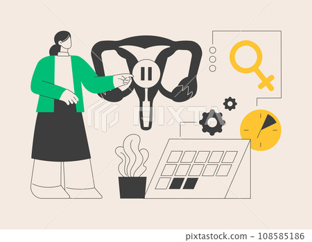 Menopause abstract concept vector illustration. 108585186