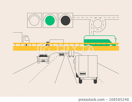 National transport abstract concept vector illustration. National transport abstract concept vector illustration. 108585248