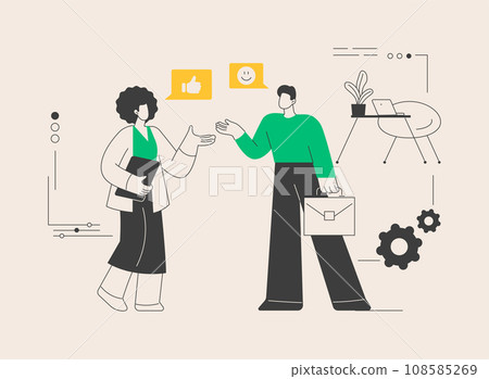 New team members abstract concept vector illustration. New team members abstract concept vector illustration. 108585269