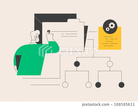 Information architecture abstract concept vector illustration. Information architecture abstract concept vector illustration. 108585611