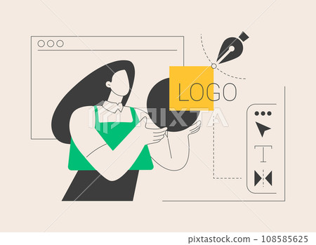 Logo design abstract concept vector illustration. 108585625