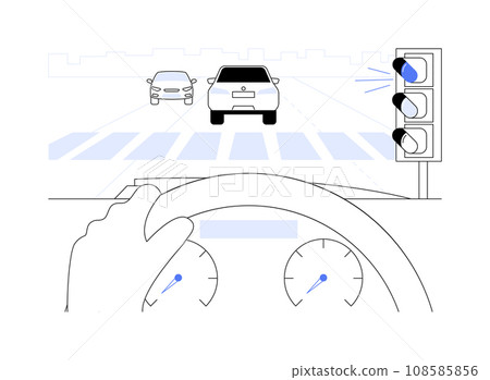 City road abstract concept vector illustration. 108585856