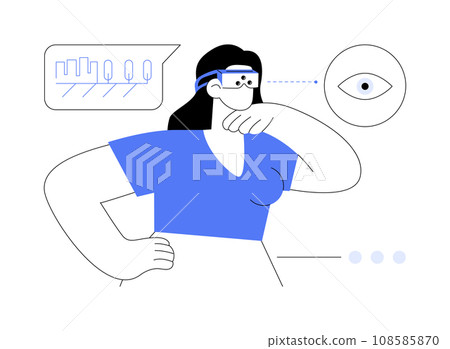 Electronic sight abstract concept vector illustration. 108585870