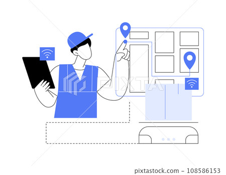 Navigation system abstract concept vector illustration. Navigation system abstract concept vector illustration. 108586153