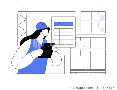 Inventory tracking abstract concept vector illustration. Inventory tracking abstract concept vector illustration. 108586157