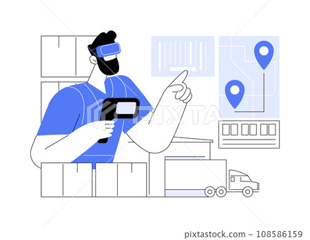 Smart glasses abstract concept vector illustration. Smart glasses abstract concept vector illustration. 108586159