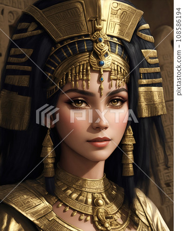 Image of Egyptian Queen “AI generated image” 108586194
