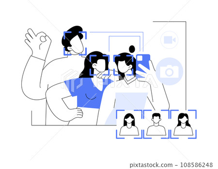 Image recognition abstract concept vector illustration. Image recognition abstract concept vector illustration. 108586248