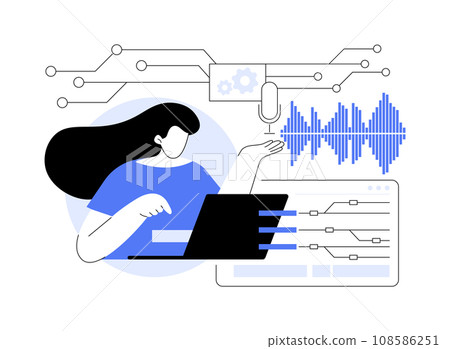 Computational linguist abstract concept vector illustration. Computational linguist abstract concept vector illustration. 108586251