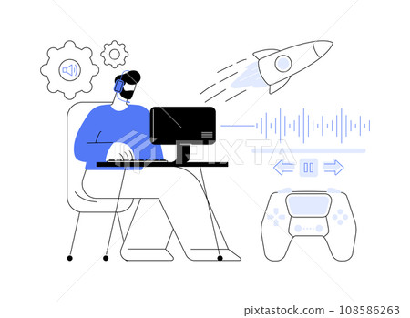 Audio and visual effects abstract concept vector illustration. Audio and visual effects abstract concept vector illustration. 108586263