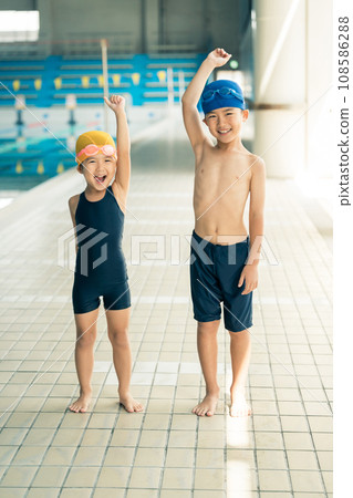 Kids swimming Kids swimming 108586288