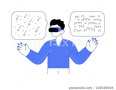 Touchable surfaces abstract concept vector illustration. 108586504