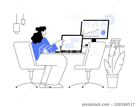 Crypto community manager abstract concept vector illustration. Crypto community manager abstract concept vector illustration. 108586517