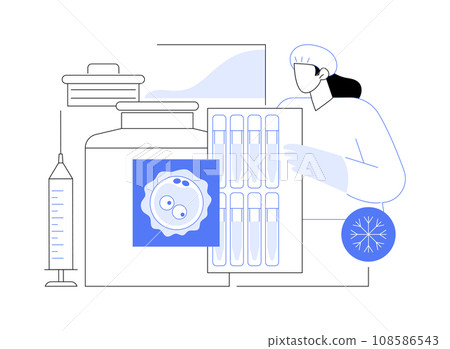 Embryo banking abstract concept vector illustration. Embryo banking abstract concept vector illustration. 108586543