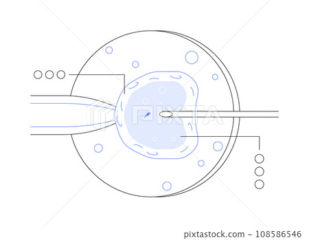 In vitro fertilization abstract concept vector illustration. 108586546