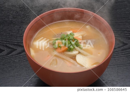 Miso kenchin soup Miso kenchin soup 108586645
