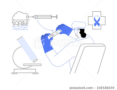 Biopsy abstract concept vector illustration. Biopsy abstract concept vector illustration. 108586839