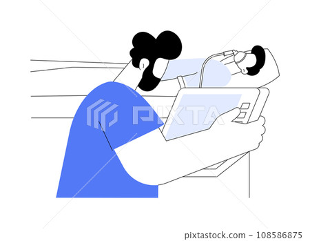 Intensive care unit technician abstract concept vector illustration. 108586875