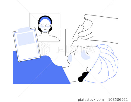 Facial implants abstract concept vector illustration. 108586921
