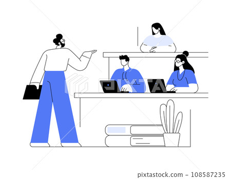 University lecture isolated cartoon vector illustrations. 108587235