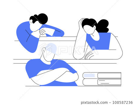 Boring lecture isolated cartoon vector illustrations. 108587236