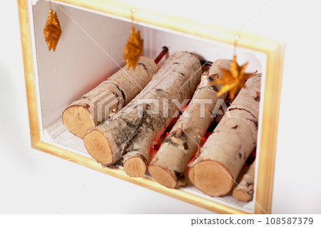 Christmas decor. Studio. New Year. christmas studio interior. Christmas decor. Studio. New Year. christmas studio interior. 108587379