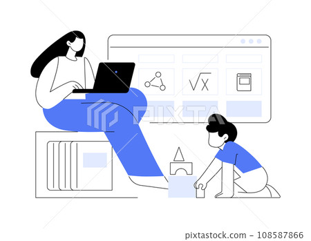 Study during maternity leave isolated cartoon vector illustrations. 108587866