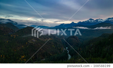 Aerial Canadian Mountain Landscape. Nature Background Panorama. 108588199