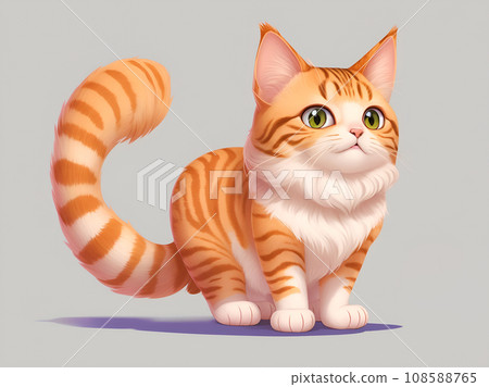 Deformed cat "AI generated image" 108588765