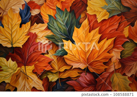 Autumn leaves background. Bright colors. Autumn leaves background. Bright colors. 108588871