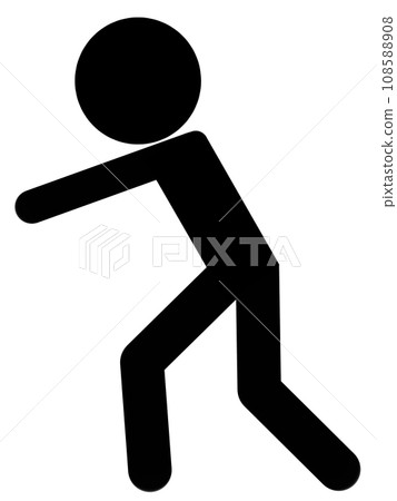 Stickman pushing something heavy Stickman pushing something heavy 108588908