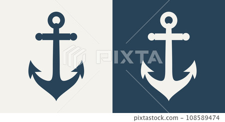 Vector Anchors. Anchor Silhouette Icon Set. Anchor with Outline. Anchor Design Template. Vector Illustration Vector Anchors. Anchor Silhouette Icon Set. Anchor with Outline. Anchor Design Template. Vector Illustration 108589474