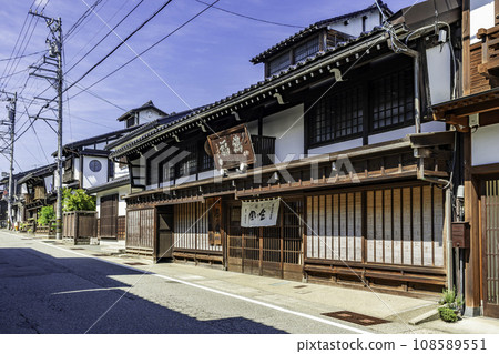 越中八尾西町街景 福鶴清酒釀酒廠 富山縣富山市 越中八尾西町街景 福鶴清酒釀酒廠 富山縣富山市 108589551