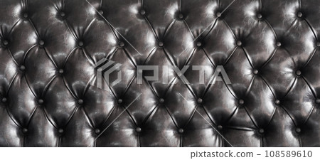 luxury texture of leather furniture decorated with crystal 108589610