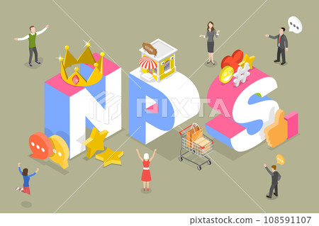 3D Isometric Flat Vector Illustration of NPS 3D Isometric Flat Vector Illustration of NPS 108591107