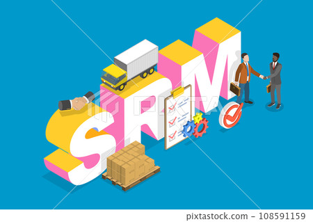 3D Isometric Flat Vector Illustration of SRM 3D Isometric Flat Vector Illustration of SRM 108591159