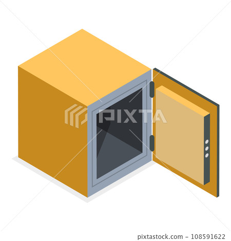 3D Isometric Flat Vector Set of Bank Vaults. Item 4 3D Isometric Flat Vector Set of Bank Vaults. Item 4 108591622