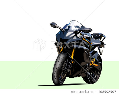 Black motorcycle Black motorcycle 108592507