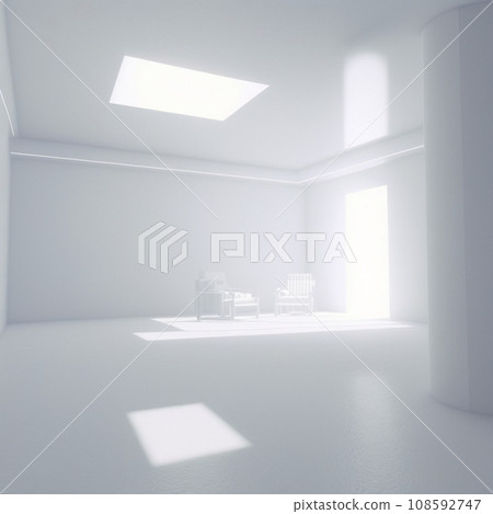 room space white interior house 108592747