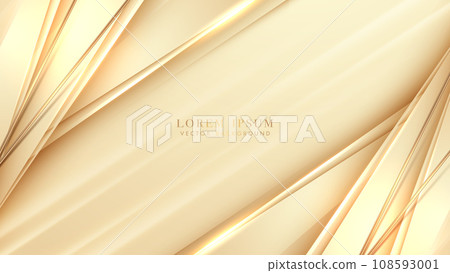 Luxury abstract gold background with diagonal golden line and glowing effect element. Elegant style vector design Luxury abstract gold background with diagonal golden line and glowing effect element. Elegant style vector design 108593001