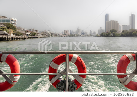 Problem air pollution at hazardous levels with PM 2.5 dust, smog or haze, low visibility in Bangkok city ,Thailand Problem air pollution at hazardous levels with PM 2.5 dust, smog or haze, low visibility in Bangkok city ,Thailand 108593688