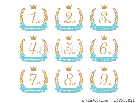 週年紀念框架插圖集 108593821