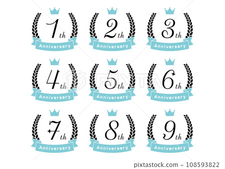 週年紀念框架插圖集 週年紀念框架插圖集 108593822