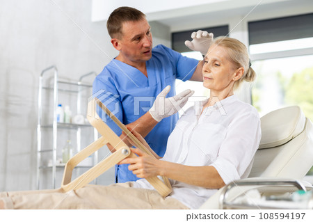 Attending medical consultation. Attending medical consultation. 108594197